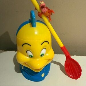 Flounder and Sebastian Disney on Ice Snow Cone Cup with Straw